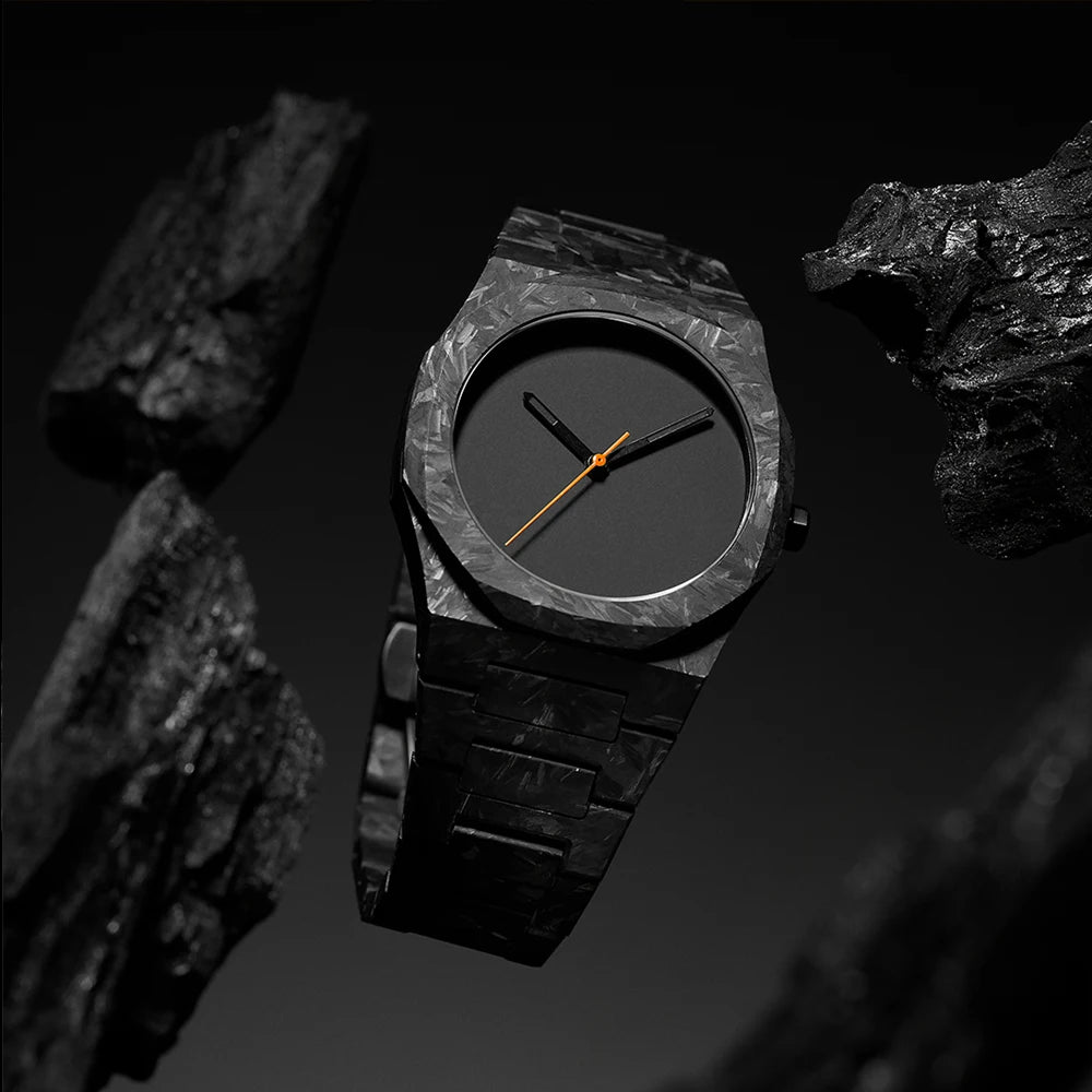 Orologio da Uomo Elegante con Quadrante Nero e Numeri Arabi – Design Classico e Moderno