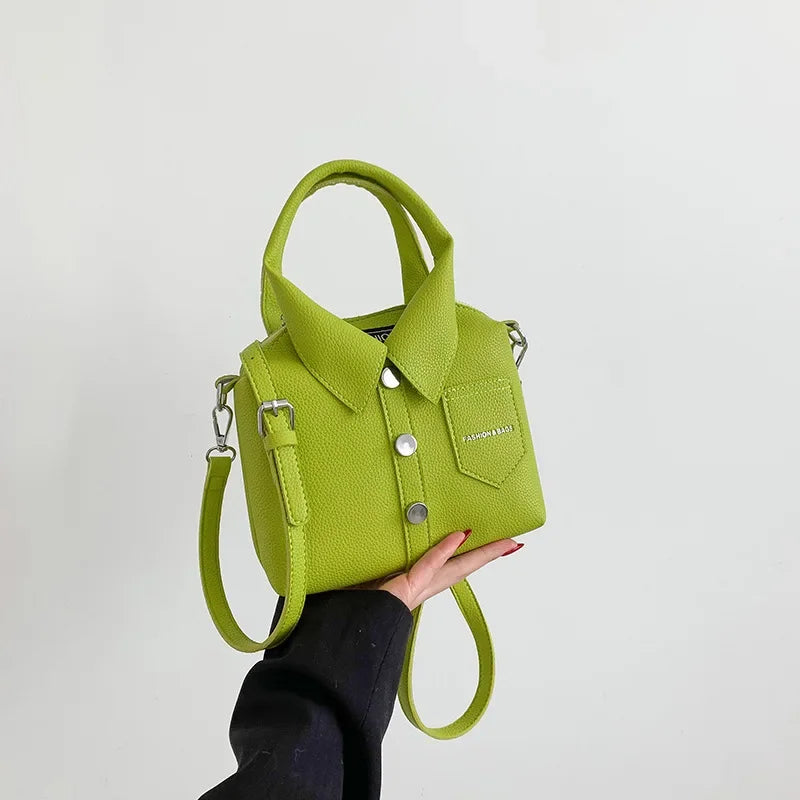 Borsa compatta quadrata in PU – shoulder / crossbody bag con zip, design elegante e di qualità per donna 2025