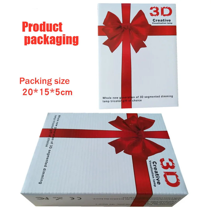 Lampada 3D orso acrilico USB LED – night light decorativa “Bear” per camera da letto, regalo compleanno o matrimonio