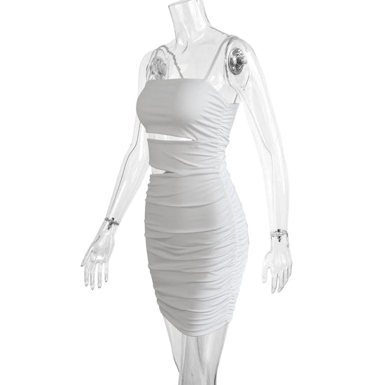 Mini Abito Bodycon da Donna – Spaghetti Strap, Backless, Estivo 2025