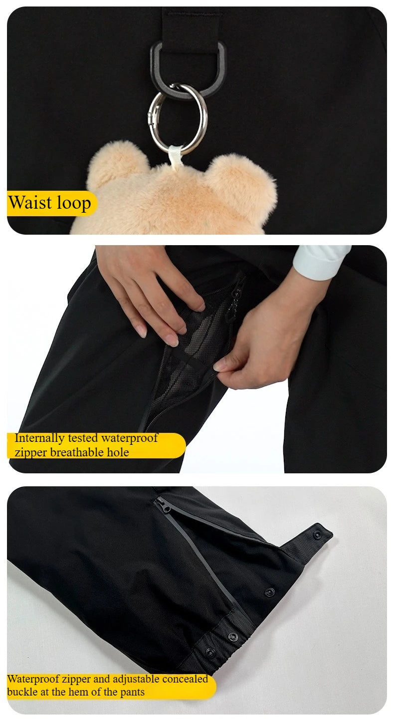 Pantaloni da neve donna 2025 impermeabili e antivento – snow pants termici tecnici per sci, snowboard e attività all’aperto