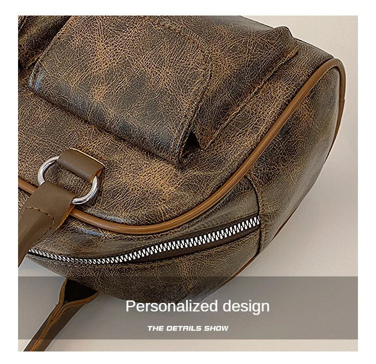 Borsa baguette donna retrò con doppie tasche frontali – trendy piccola underarm per il 2025