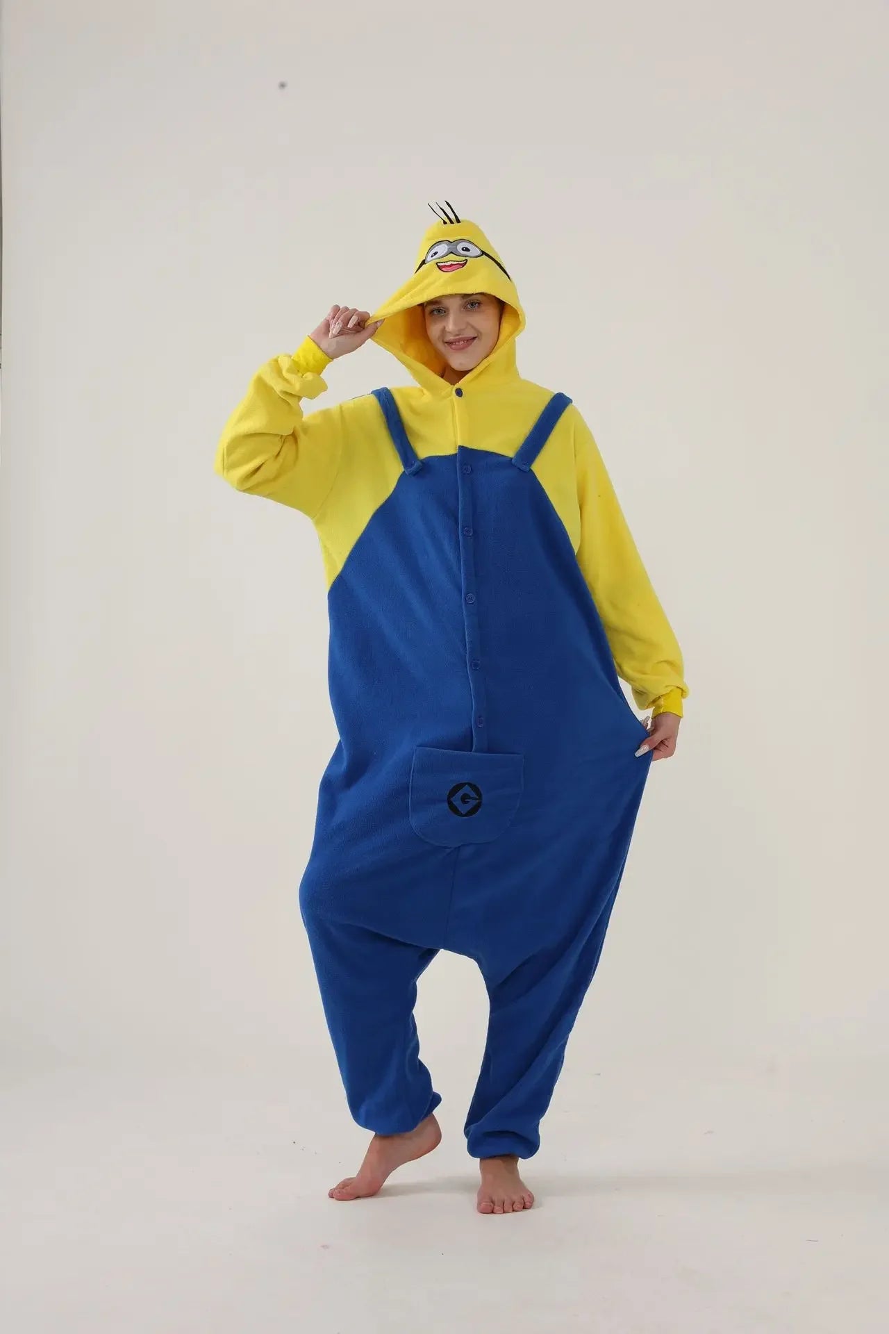 Costume Minions da Adulto per Carnevale – Tuta Onesie Cartoon Divertente