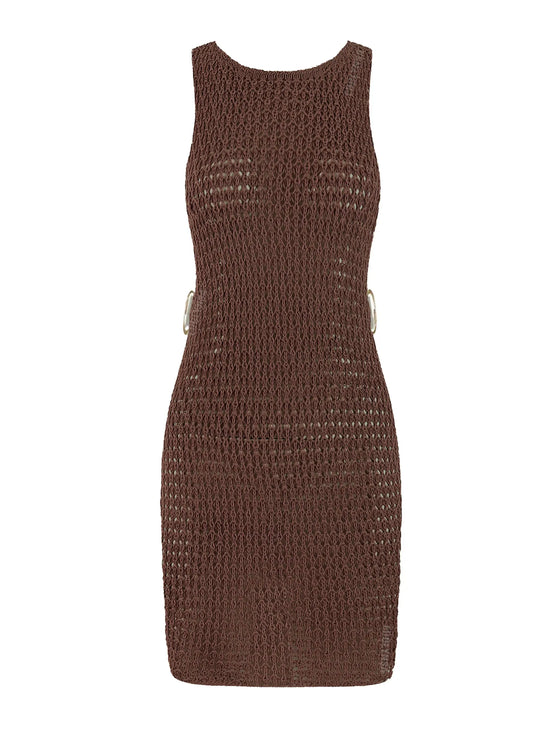 Abito Mare Copricostume Donna Sexy Monospalla Estivo con Intaglio – Look Fashion da Spiaggia 2025