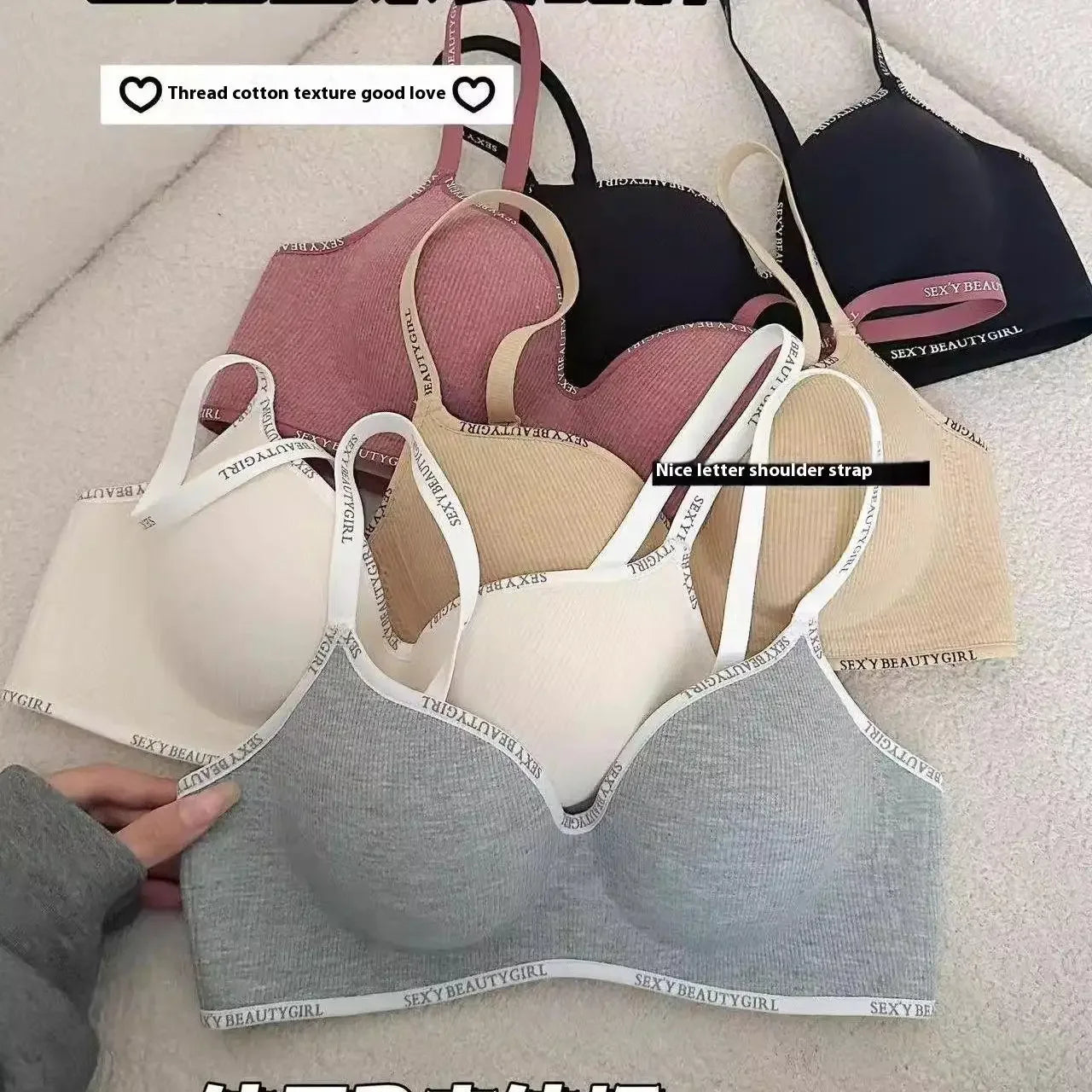 reggiseno wireless push up invisibile senza cuciture per petto piccolo