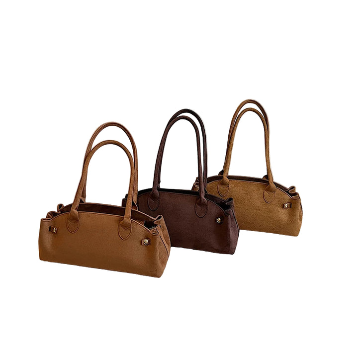 Borsa baguette tote in suede 2025 – stile underarm sofisticato, capiente e raffinato per donne commuter