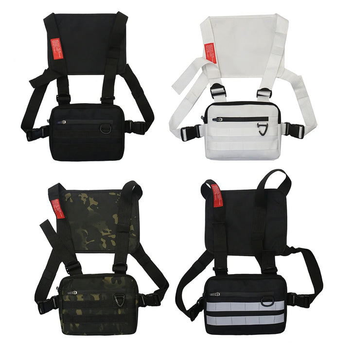 Chest bag unisex in Oxford – marsupio a pettorina streetwear, zip e design versatile