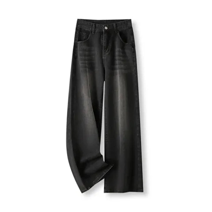 Jeans Baggy Donna Vita Alta Nero Grigio – Stile Y2K - dettaglio prodotto