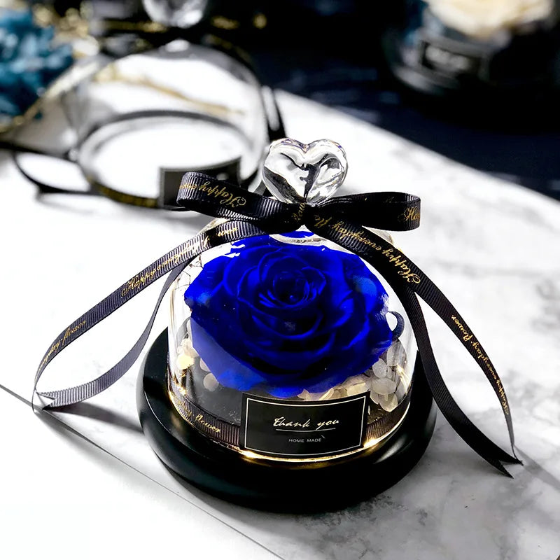 Rosa Eterna LED in Cupola di Vetro – Regalo Romantico San Valentino & Anniversari
