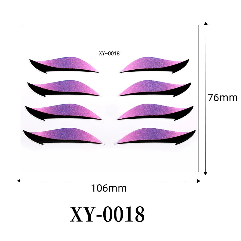 Adesivi Eyeliner Glitter Waterproof – Stickers Trucco Occhi Party