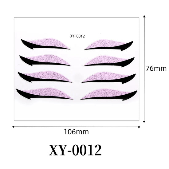 Adesivi Eyeliner Glitter Waterproof – Stickers Trucco Occhi Party