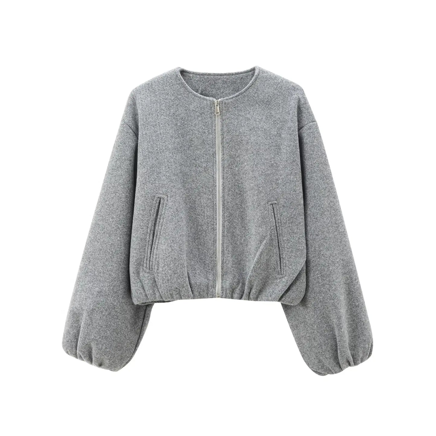 Bomber corto rosso da donna – giacca cropped sportiva