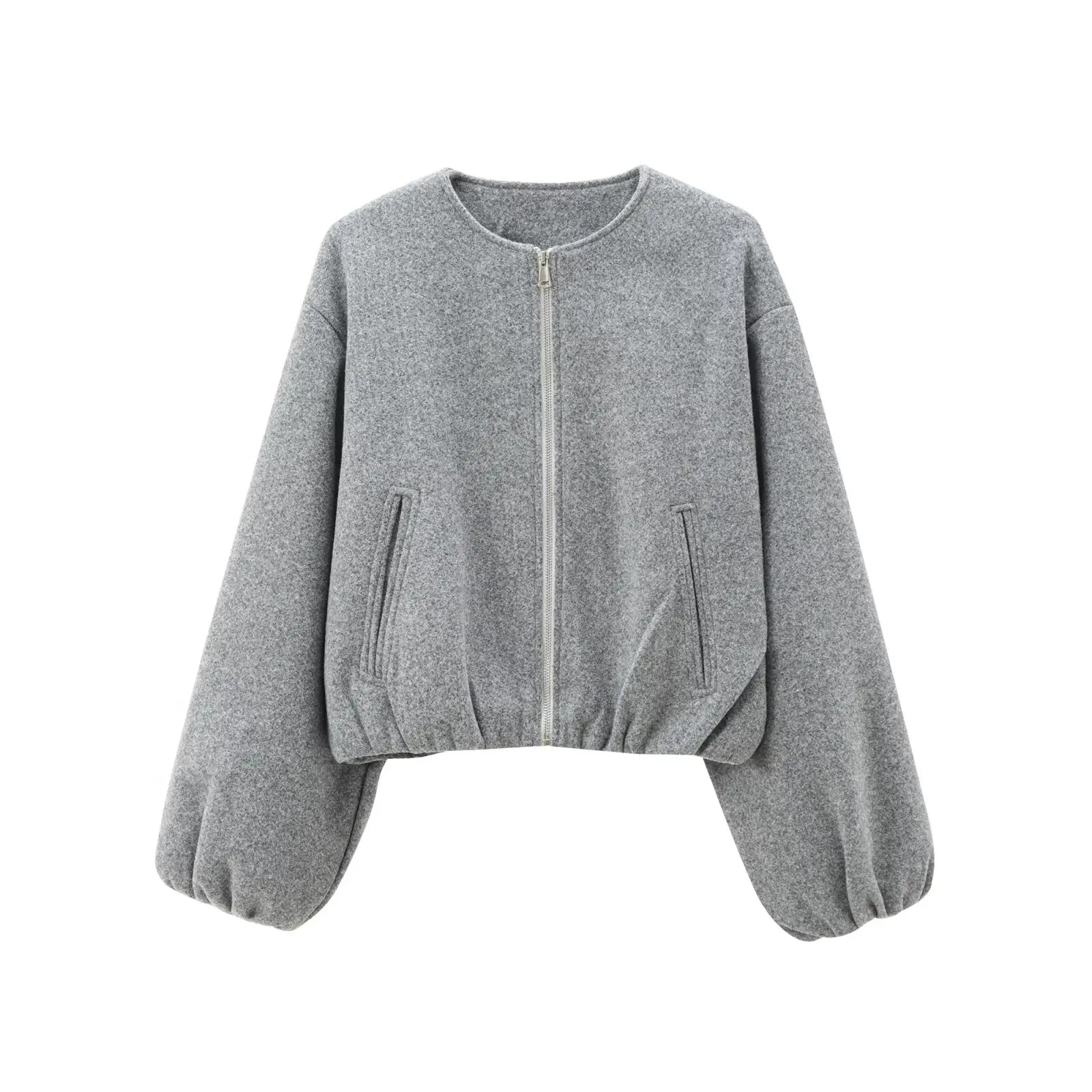 Bomber corto rosso da donna – giacca cropped sportiva