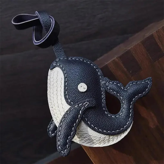 Ciondolo in Pelle a Forma di Animale – Portachiavi Artigianale per Borse e Zaini