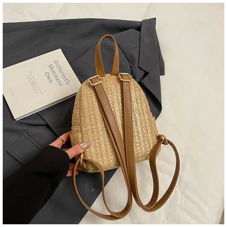 Zaino Mini Donna in Paglia 2025 – Casual Estivo e Versatile