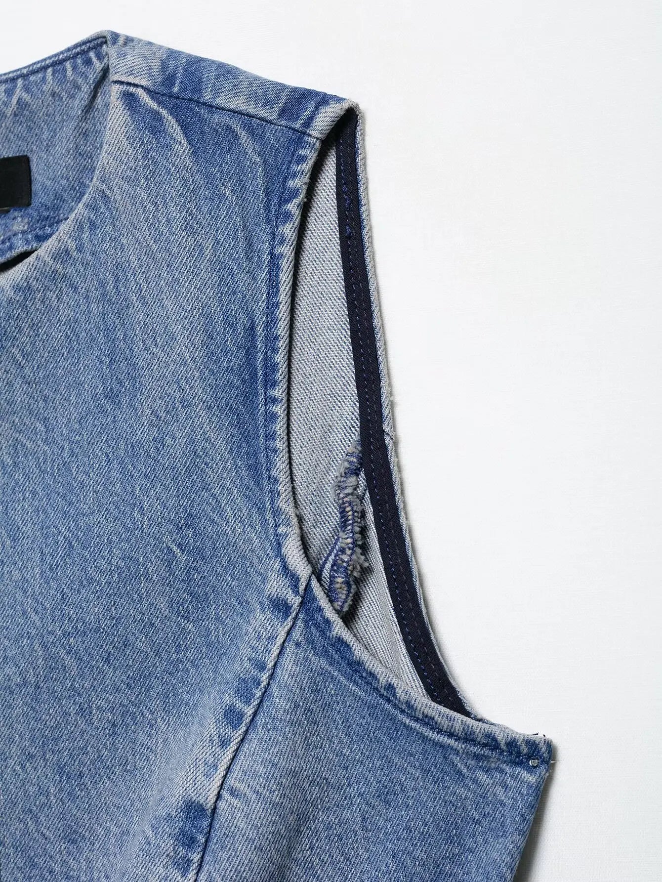 Set denim donna 2 pezzi 2025 – gilet con bottoni + jeans a vita alta wide-leg, look streetwear casual chic