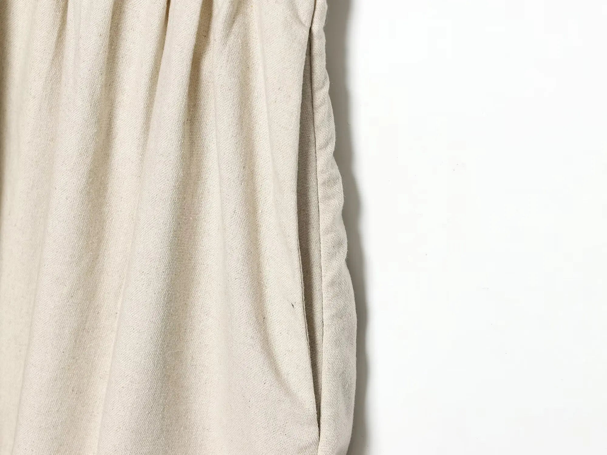 Abito Donna in Lino e Cotone – Vestito Beige Estivo con Scollo a V