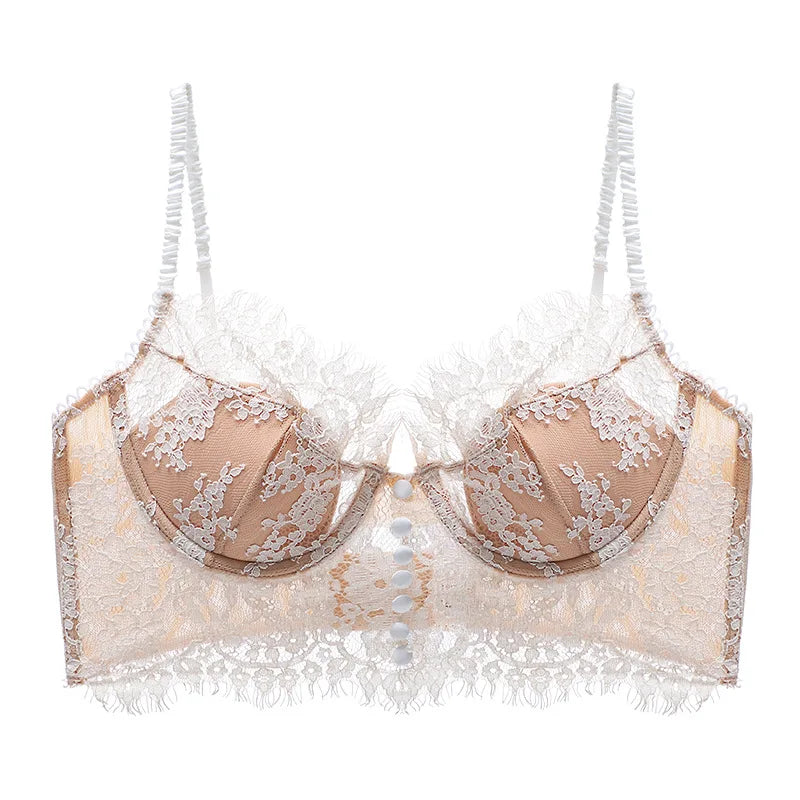 Reggiseno Sexy in Pizzo Backless – Bra French Strappy, Intimo Donna Elegante
