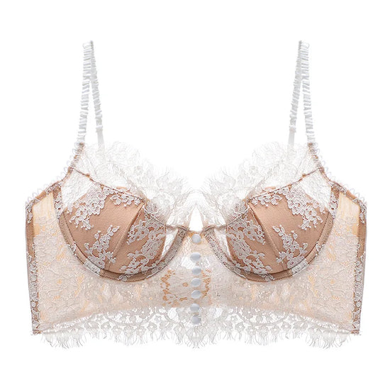 Reggiseno Sexy in Pizzo Backless – Bra French Strappy, Intimo Donna Elegante