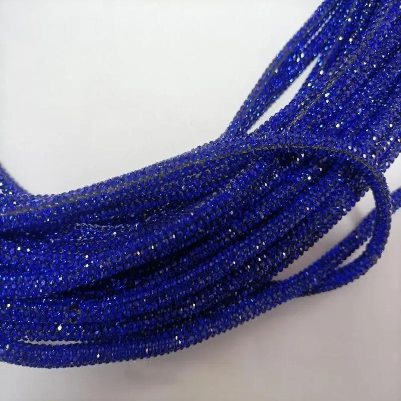 Cordino strass 4 mm – 45 metri di decorazione cristallo/rhinestone per abiti, scarpe, borse e fai-da-te