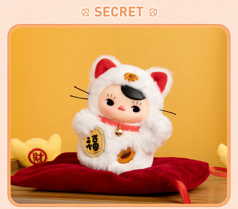 Pop Mart Pucky Kitty Blind Box – Gatto Peluche Misterioso da Collezione