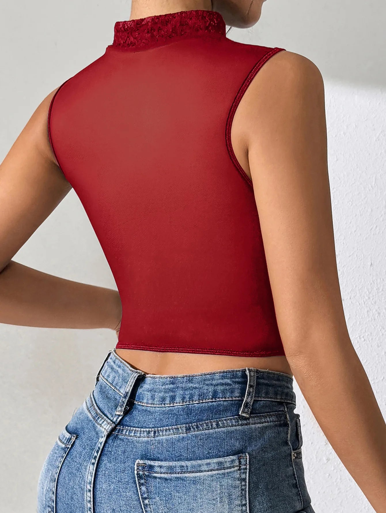 Top Corsetto in Pizzo Donna – Canotta Sexy Aderente