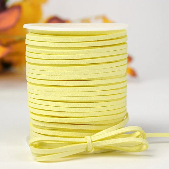 Cordoncino intrecciato in velluto coreano 45 m – Cordone in finta pelle decorazioni fai-da-te,