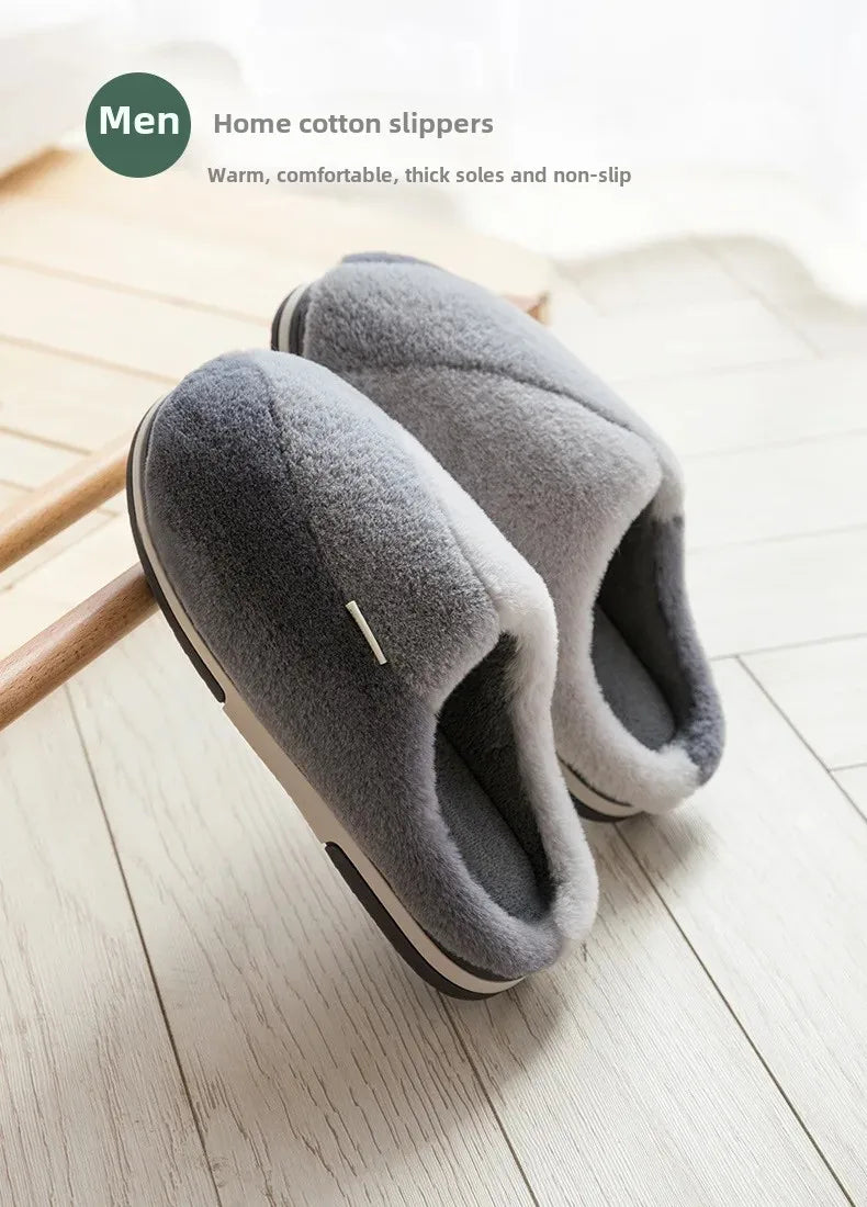 Ciabatte indoor unisex 2025 – suola alta in cotone, antiscivolo, pelose e super calde