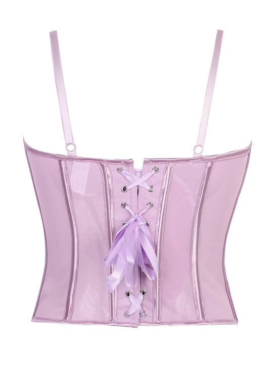 Corsetto Halter in Pizzo – Top Sexy Push Up Donna