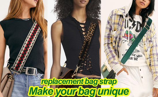 Tracolla borsa regolabile stile “guitar strap” 2025 – cinghia staccabile stampata, originale crossbody / shoulder strap