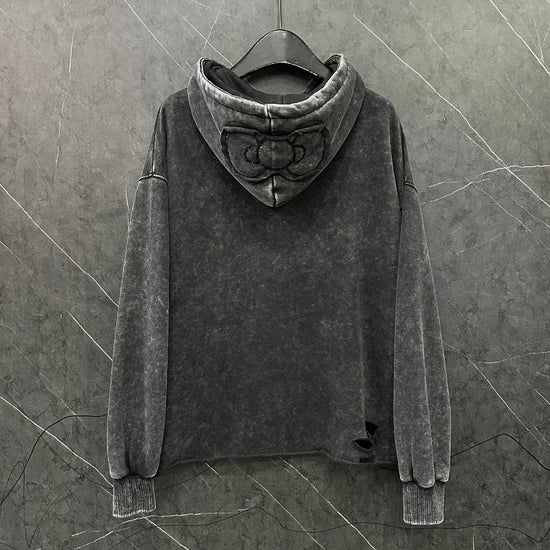 Felpa con cappuccio cartoon per donna – Stile casual oversize, dolce e versatile, ideale per l’autunno 2025