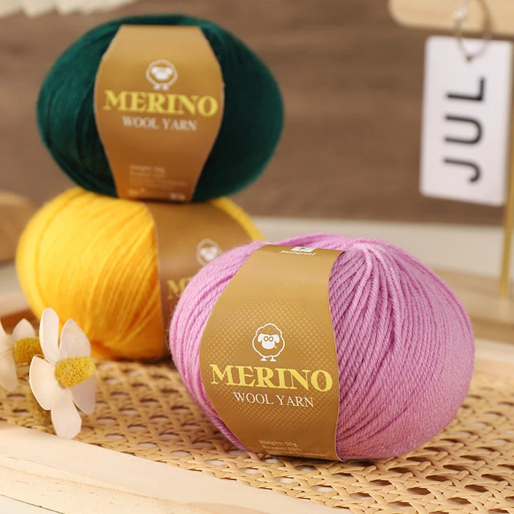 Set 500 g Filato Lana Medio-Spesso – 10 Gomitoli per Maglieria e Uncinetto