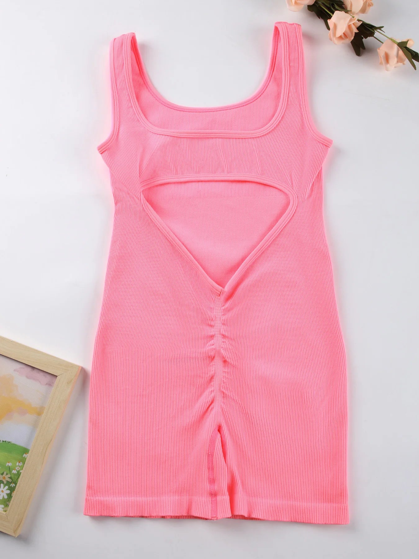 Jumpsuit sportiva donna 2025 – body seamless backless con scollo a U, elegante e funzionale