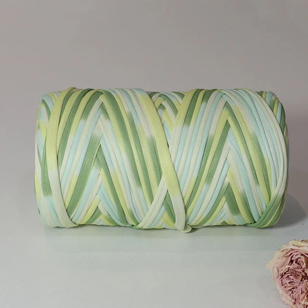 Fettuccia Intrecciata Multicolore 300 g – Filato Elasticizzato per DIY, Borse, Tappeti e Progetti Handmade