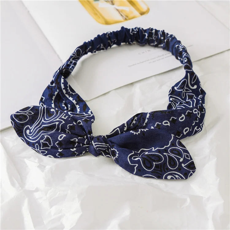 Fascia Capelli Boho Donna – Turbante Elastico con Nodo