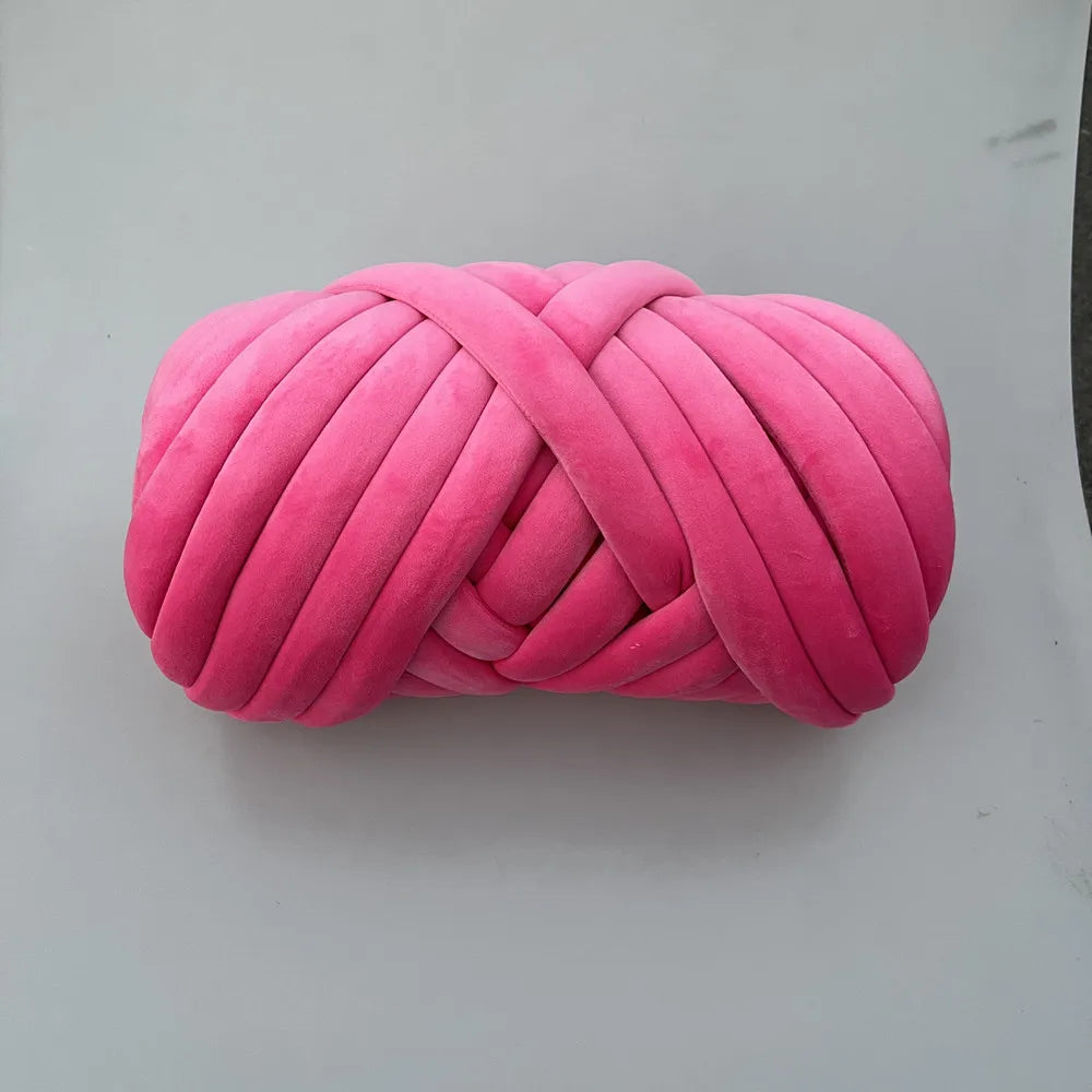Filato marshmallow super chunky velluto 1 kg – “super velvet” grosso per coperte gigantissime, progetti fai-da-te morbidi