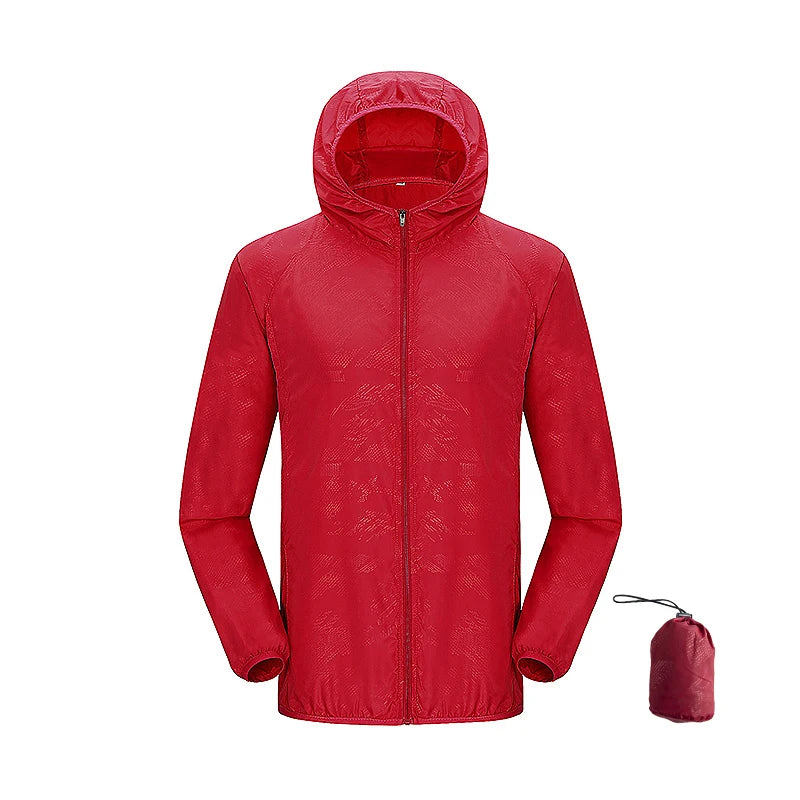 Giacca trekking unisex impermeabile e quick-dry – antivento, anti-UV e pieghevole per escursioni