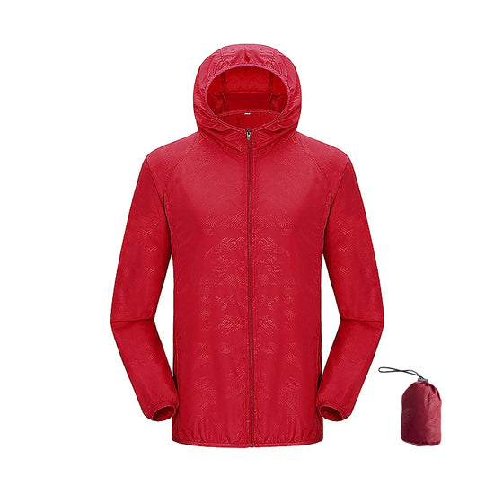 Giacca trekking unisex impermeabile e quick-dry – antivento, anti-UV e pieghevole per escursioni