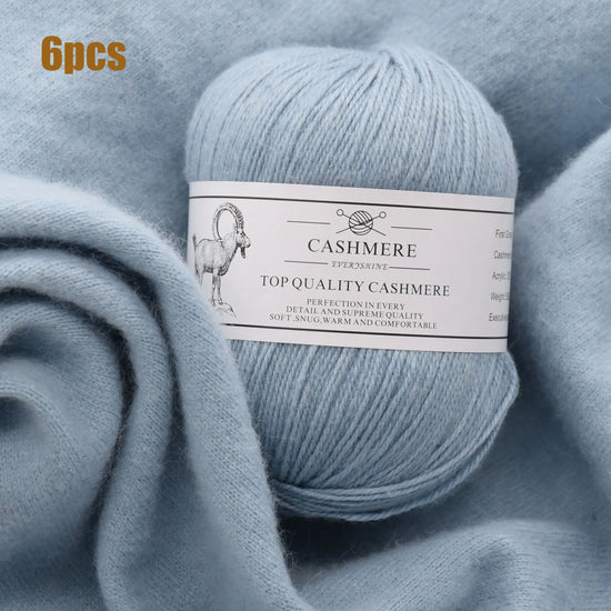 Set 6 gomitoli filo cashmere donna – Lana alta qualità per maglioni, sciarpe, cappelli e progetti fai-da-te