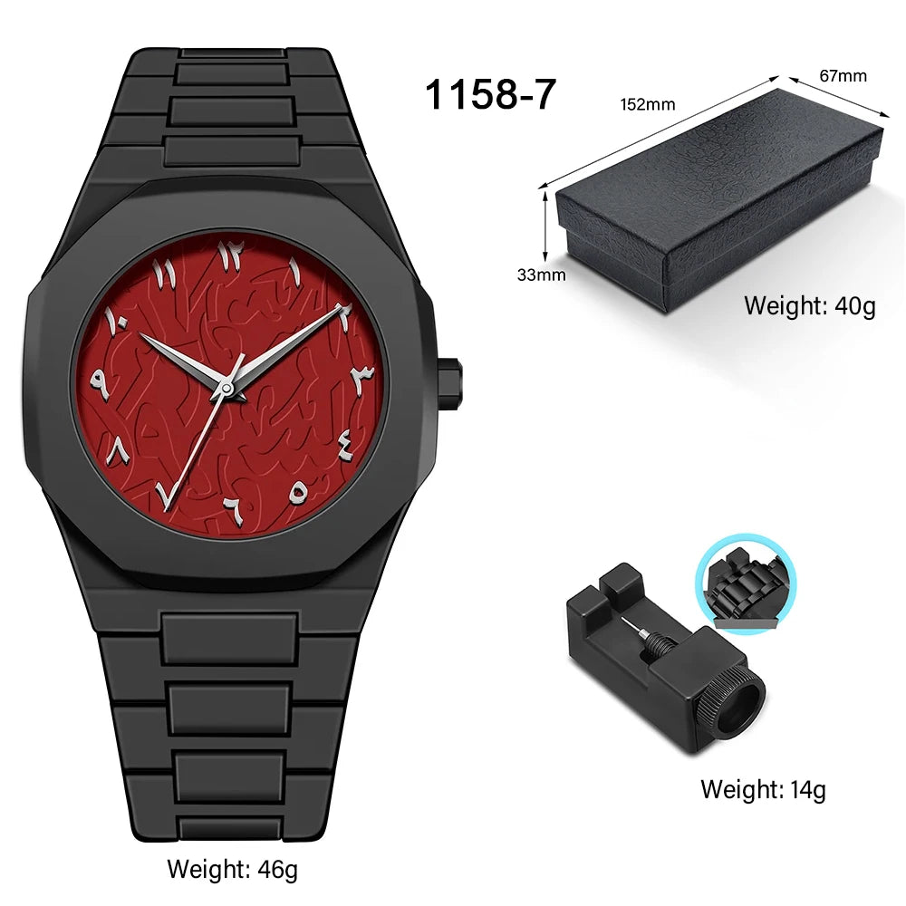 Orologio Uomo Business Numeri Arabi Ultra Sottile Quarzo 3ATM Impermeabile