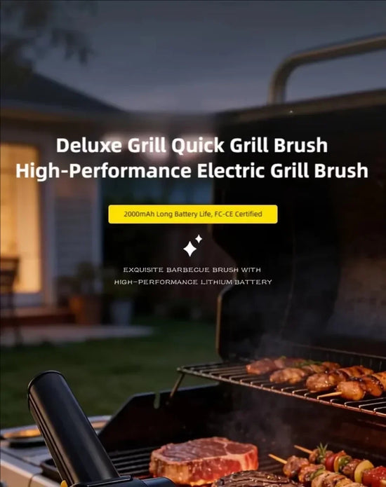 Spazzola Elettrica per Barbecue – Pulizia Griglia BBQ Ricaricabile