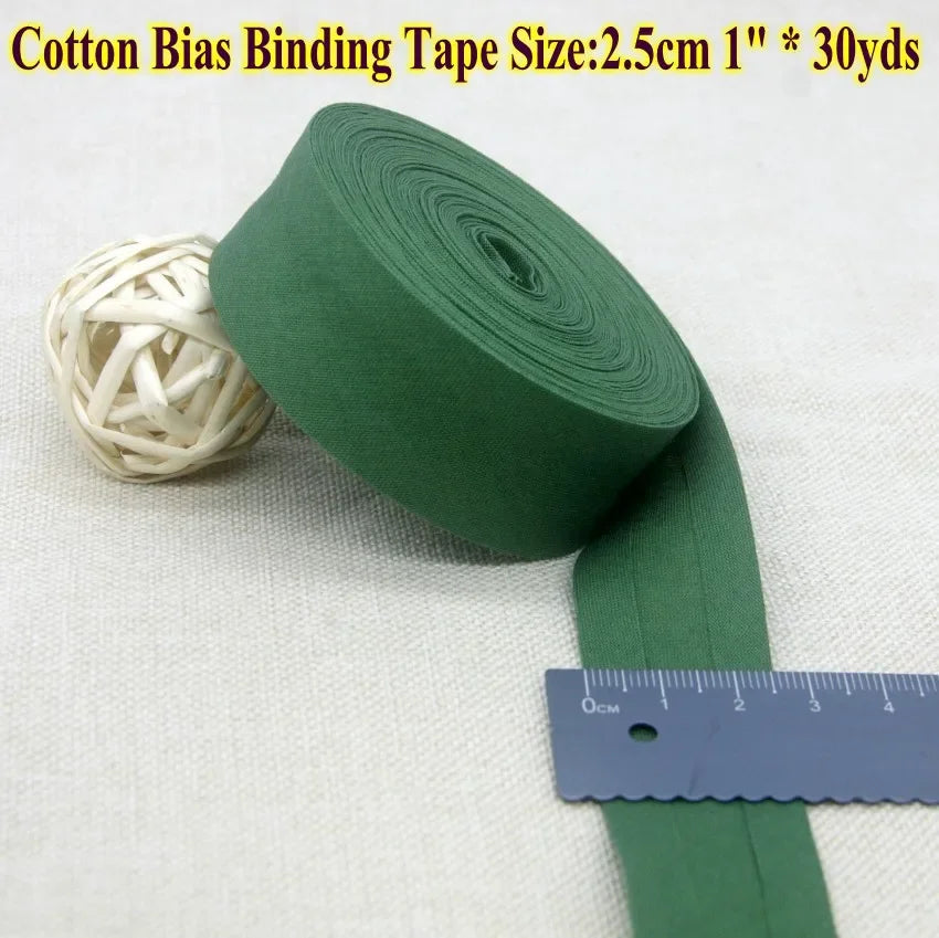 Nastro bias binding cotone 25 mm · rotolo 30 metri – rifiniture, bordi e accessori cucito fai-da-te