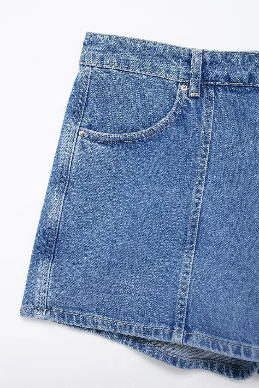 Completo Denim Donna – Set Top e Shorts Elegante Estate