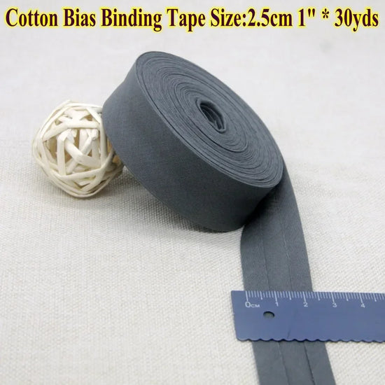 Nastro bias binding cotone 25 mm · rotolo 30 metri – rifiniture, bordi e accessori cucito fai-da-te