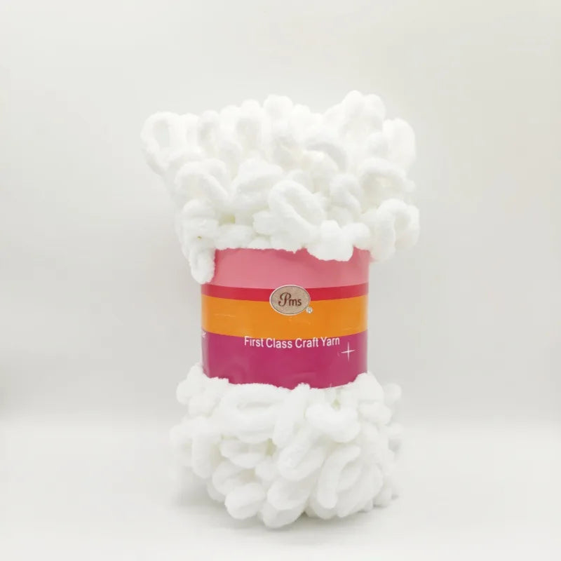 Filato ciniglia “donut braided ear” 100 g – Yarn in velluto intrecciato per maglieria, coperte, accessori fai-da-te