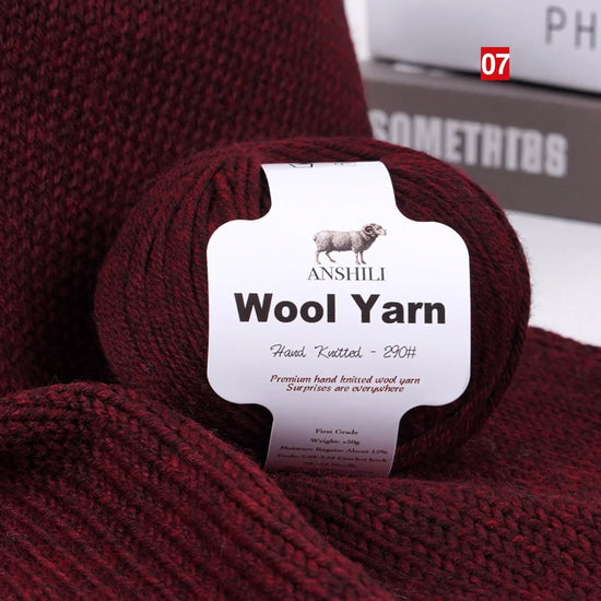 Filato Lana  Spessore Medio – Gomitolo per Maglieria e Uncinetto, Ideale per Maglioni & Accessori