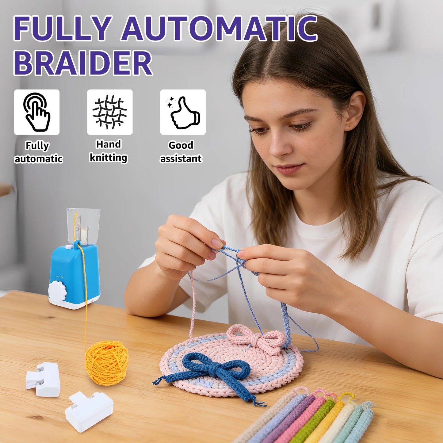 Macchina Elettrica per Maglia Cordoncino – Knitting Machine DIY per Filati