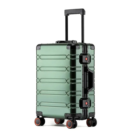 Valigia 10kg 15kg 20kg in alluminio con ruote 360° e lucchetto TSA – Trolley rigido leggero da cabina e stiva