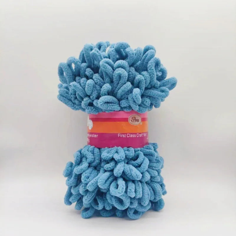 Filato ciniglia “donut braided ear” 100 g – Yarn in velluto intrecciato per maglieria, coperte, accessori fai-da-te