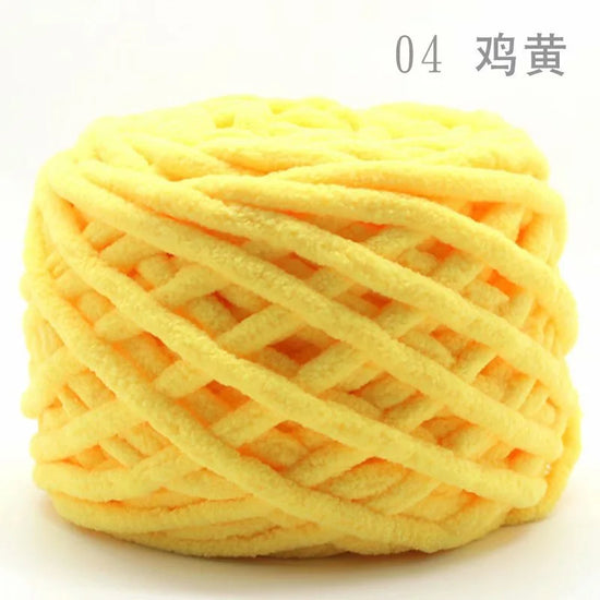 Set 4 pezzi filato chenille cotone 400 g – morbido “ice strip” per coperte, sciarpe e lavori fai-da-te